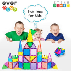 Everplay magnets secure connections on flat surfaces for taller builds