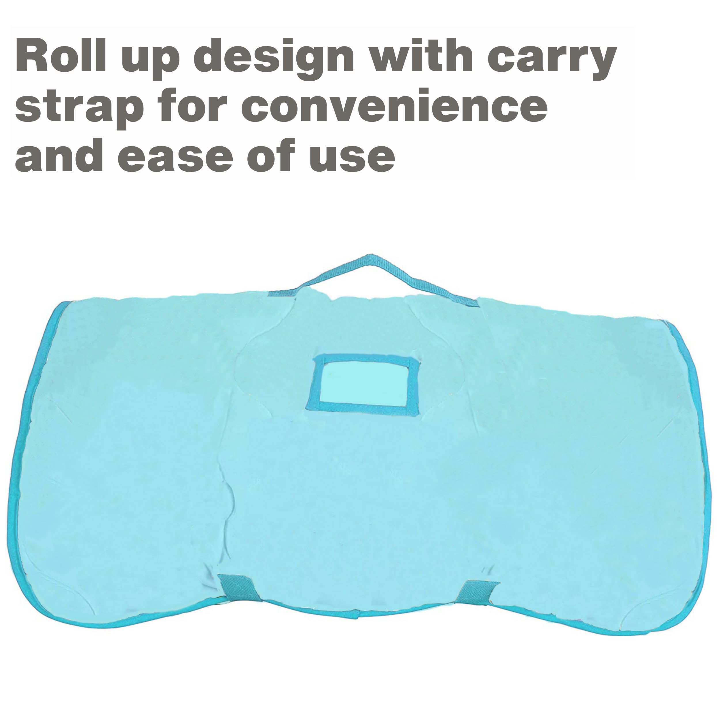 Everyday Kids Nap Mat feature shows blanket portion and mermaid design for cozy rest.
