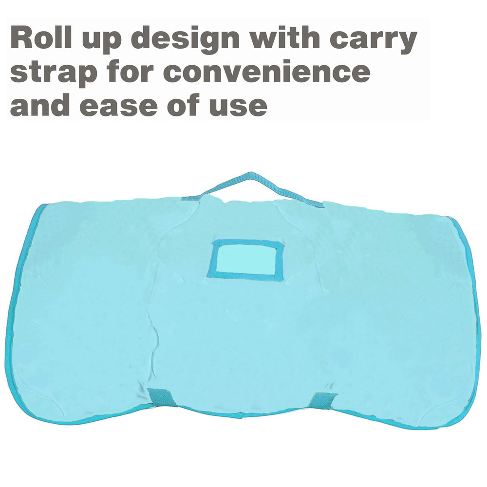 Everyday Kids Nap Mat feature shows blanket portion and mermaid design for cozy rest.