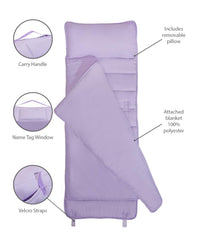 Everyday Kids lavender nap mat microfiber fabric is soft and durable
