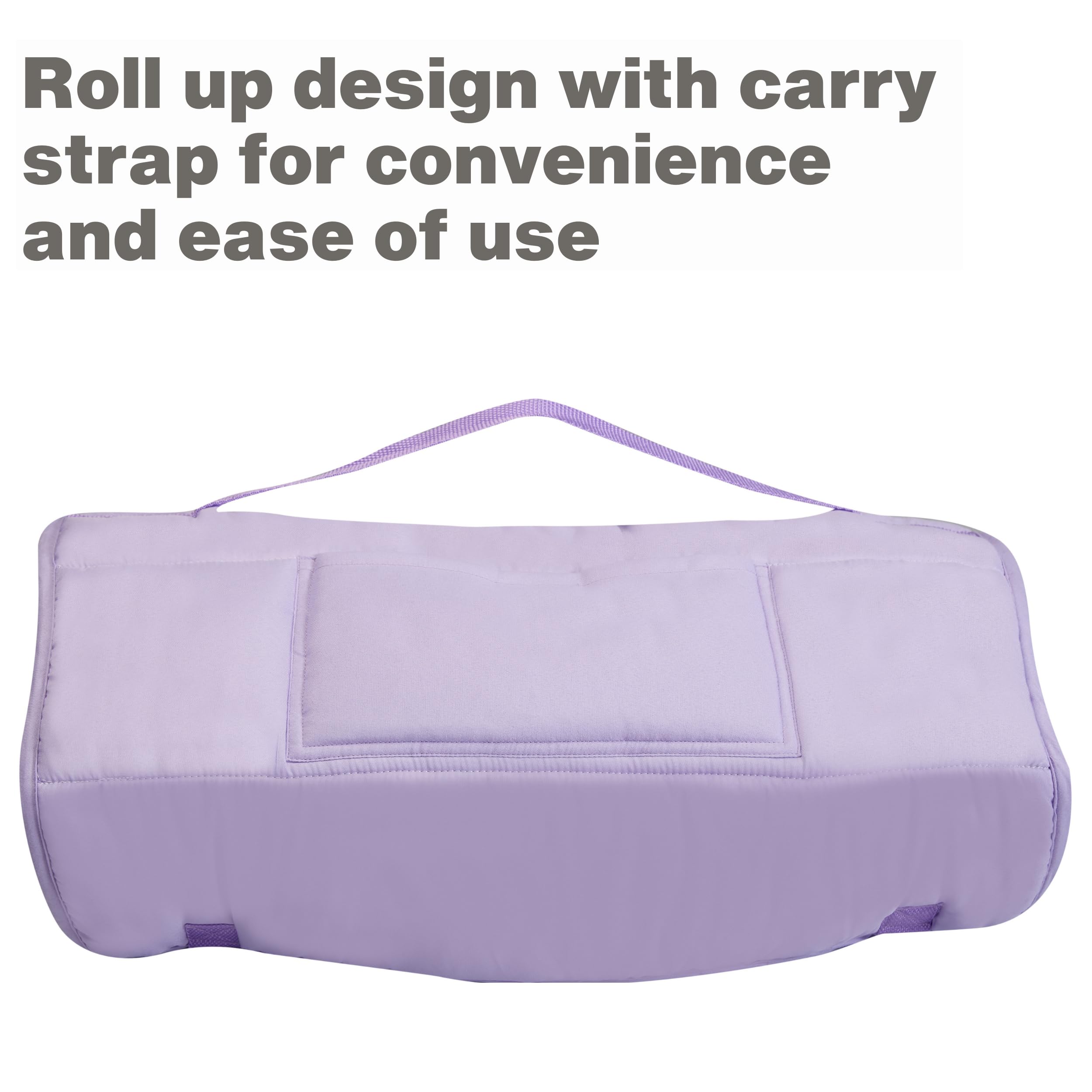 Everyday Kids lavender nap mat with removable pillow for flexible use