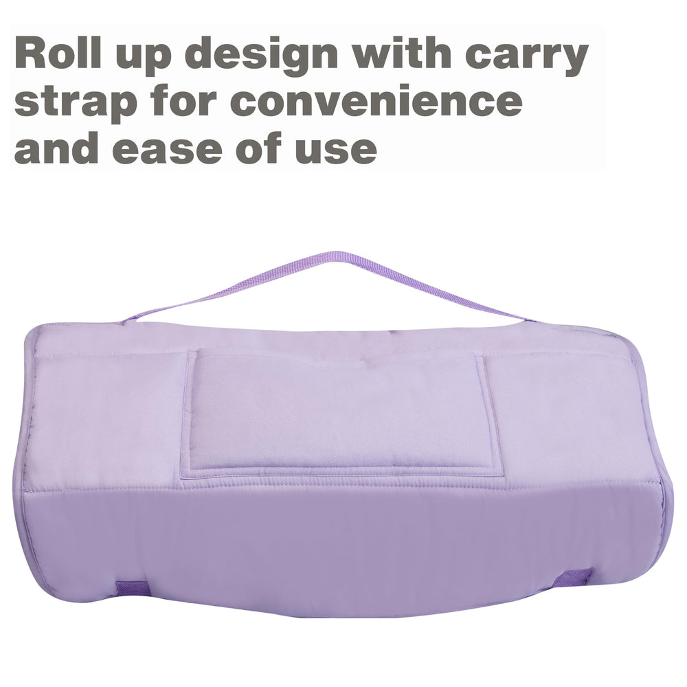 Everyday Kids lavender nap mat with removable pillow for flexible use
