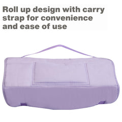 Everyday Kids lavender nap mat with removable pillow for flexible use