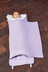 Everyday Kids lavender nap mat with rollup closure for easy preschool transport