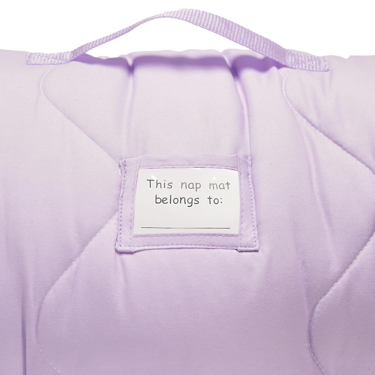 Everyday Kids nap mat with removable pillow supports longer use.