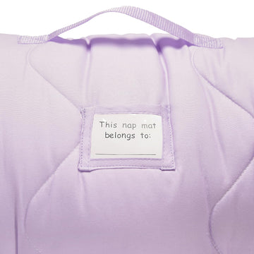 Everyday Kids nap mat with removable pillow supports longer use.