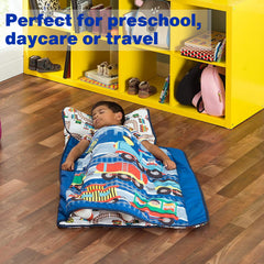 EVERYDAY KIDS nap mat with fastening straps for quick setup