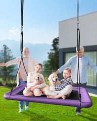 Weatherproof Textilene seat resists rain and sun during long play