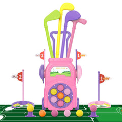EveStone Kids Golf Cart with smooth wheels for easy indoor and outdoor play.