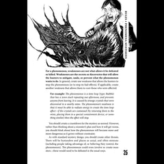 Hardcover pages of Tome of Mysteries showing crisp art and rules.