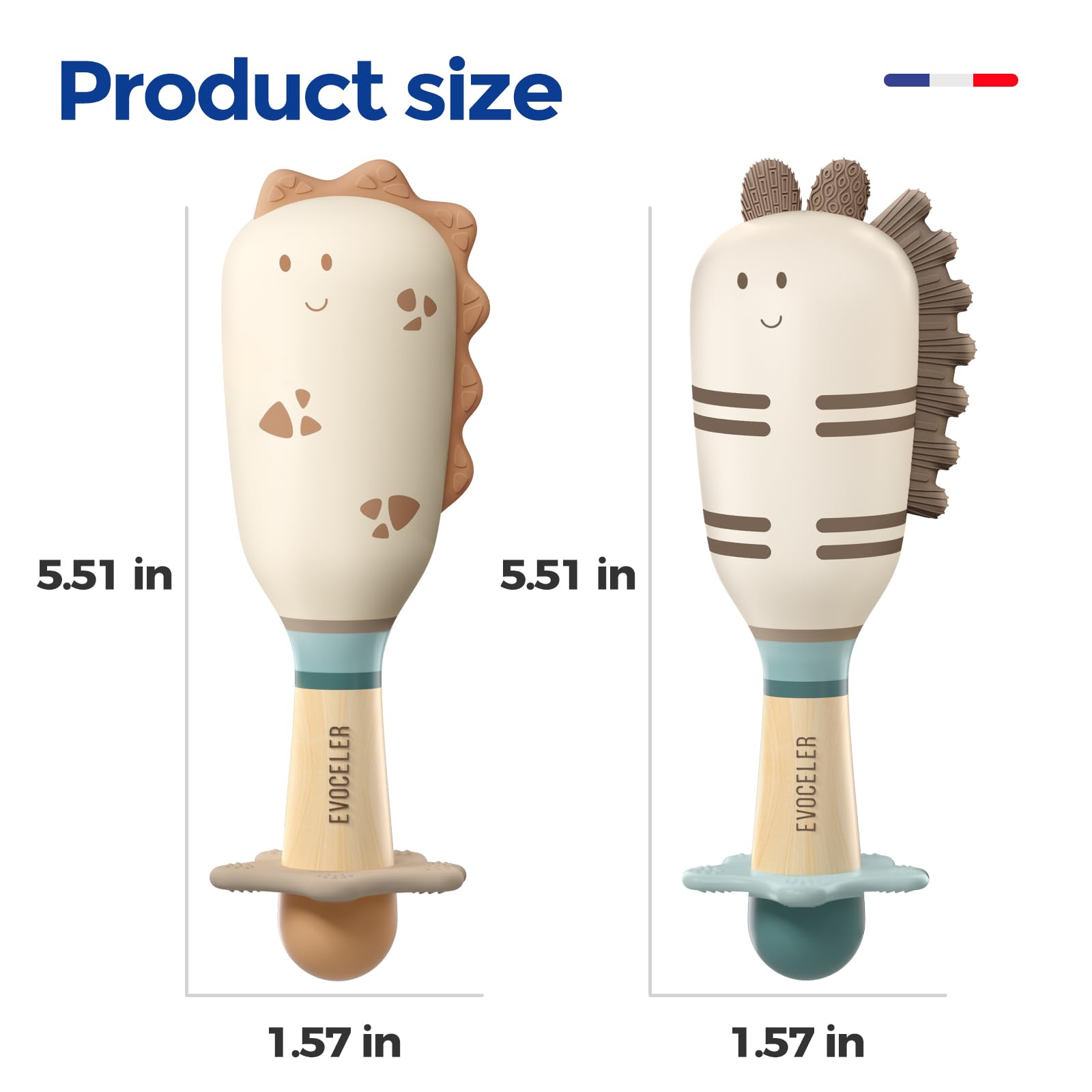 Evoceler durable baby rattles withstand tummy time and rough handling