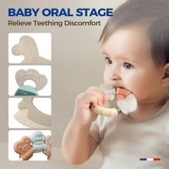 Evoceler bright-colors teether for on-the-go soothing