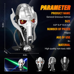 EvoFTIOR General Grievous helmet eyes detail highlights spooky realism for fans