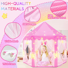 Evoionos Princess Tent star lights create a magical evening ambiance.