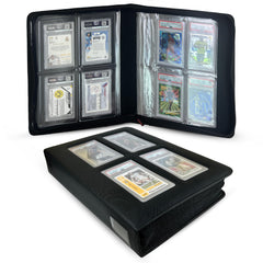 EVORETRO binder display window for easy viewing of PSA slabs.