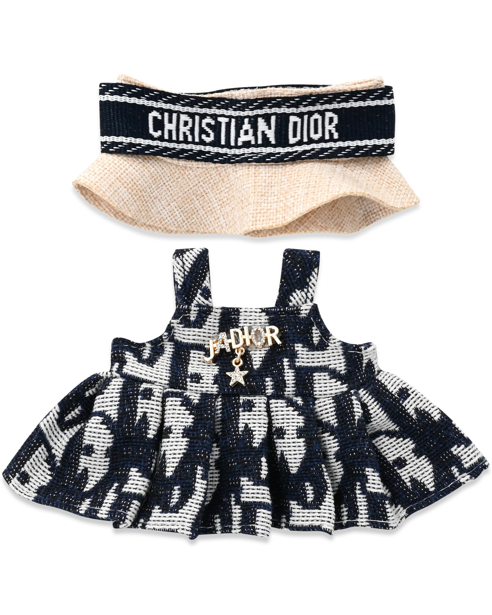 Evowatt doll outfit embroidery detail: adds high-end charm to 17 cm dolls.