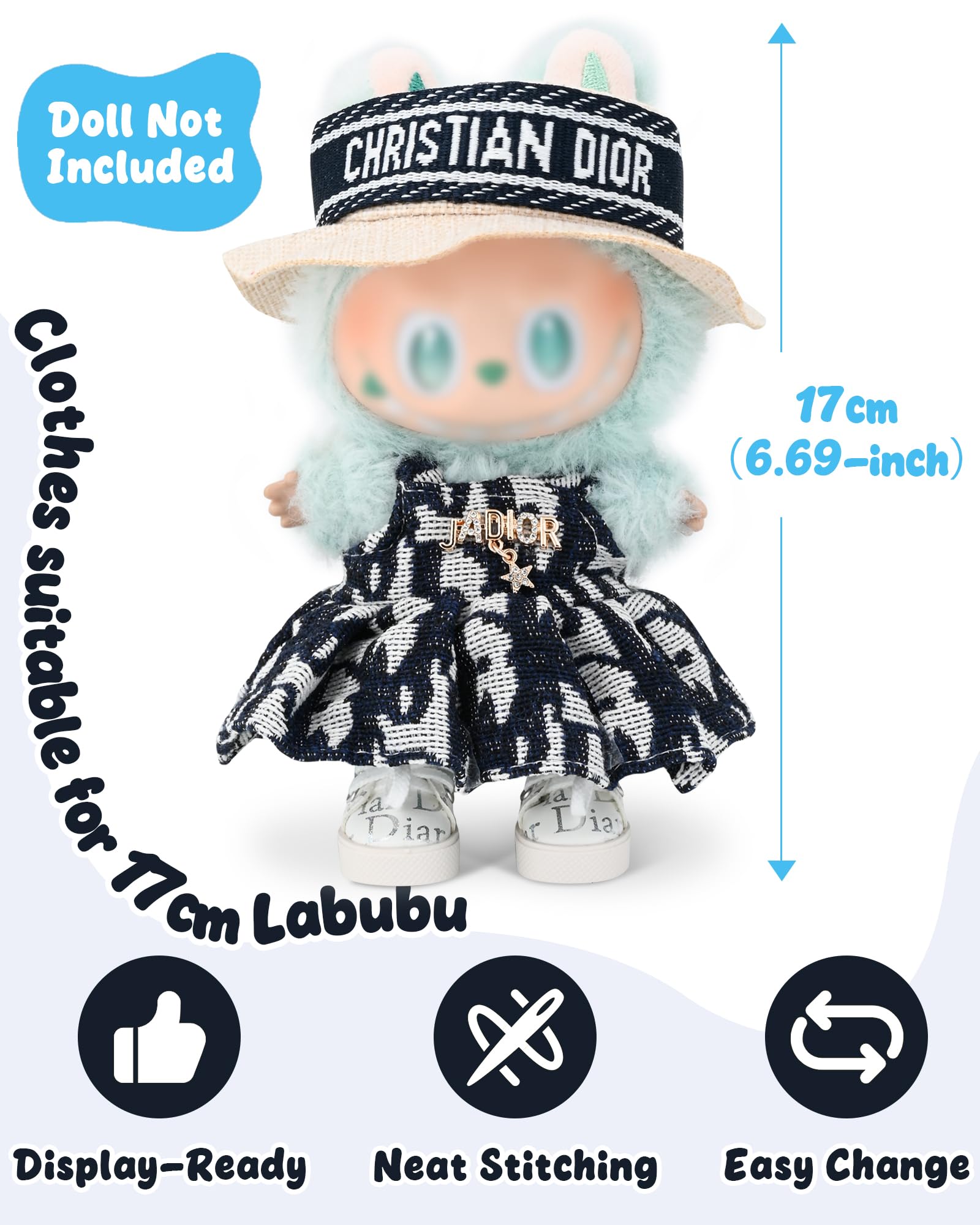 Evowatt Labubu fashion accessory pack: versatile mix for dress-up and display.