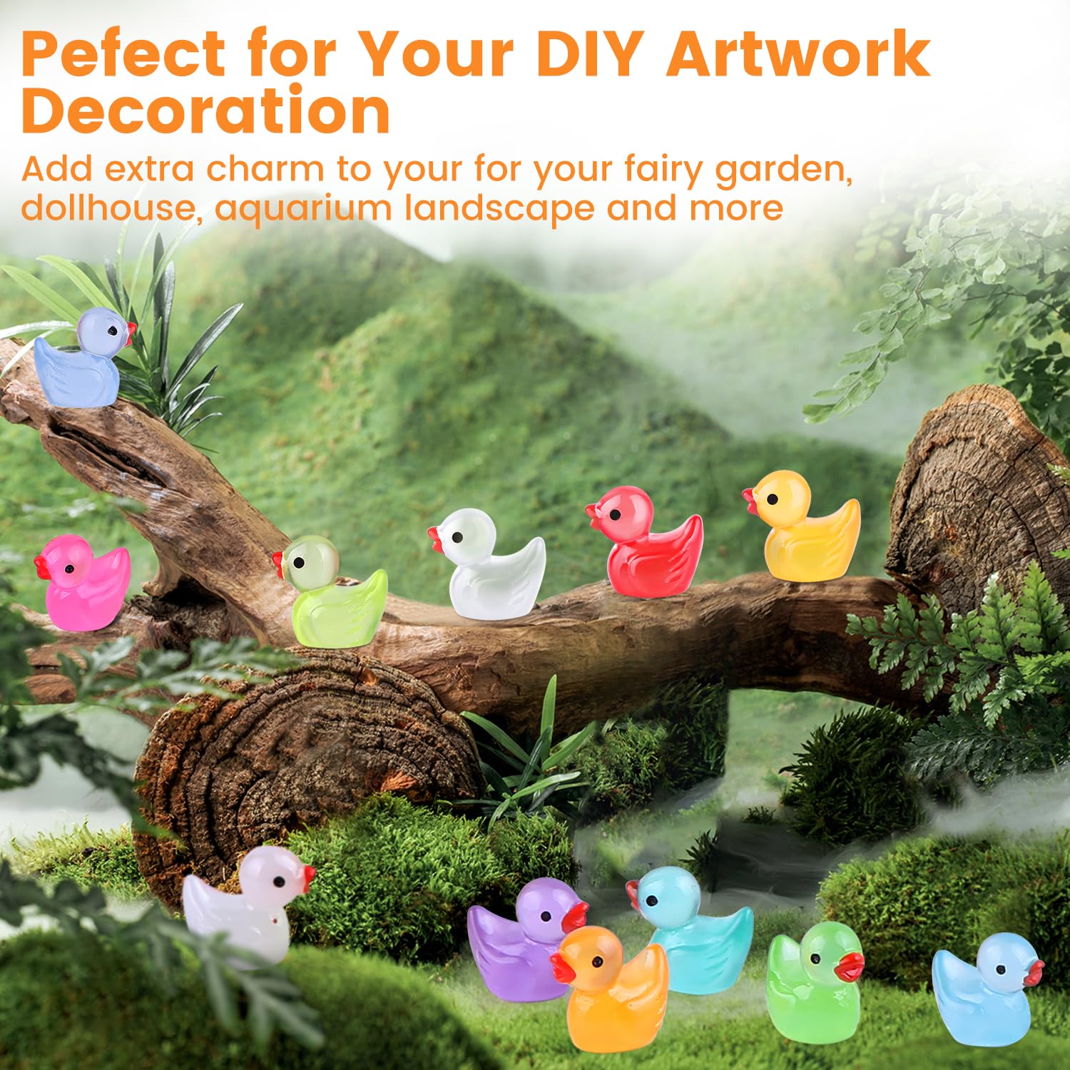 Ewadoo ducks dollhouse landscape accents brighten miniature scenes
