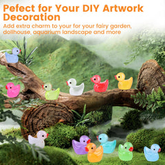 Ewadoo ducks dollhouse landscape accents brighten miniature scenes