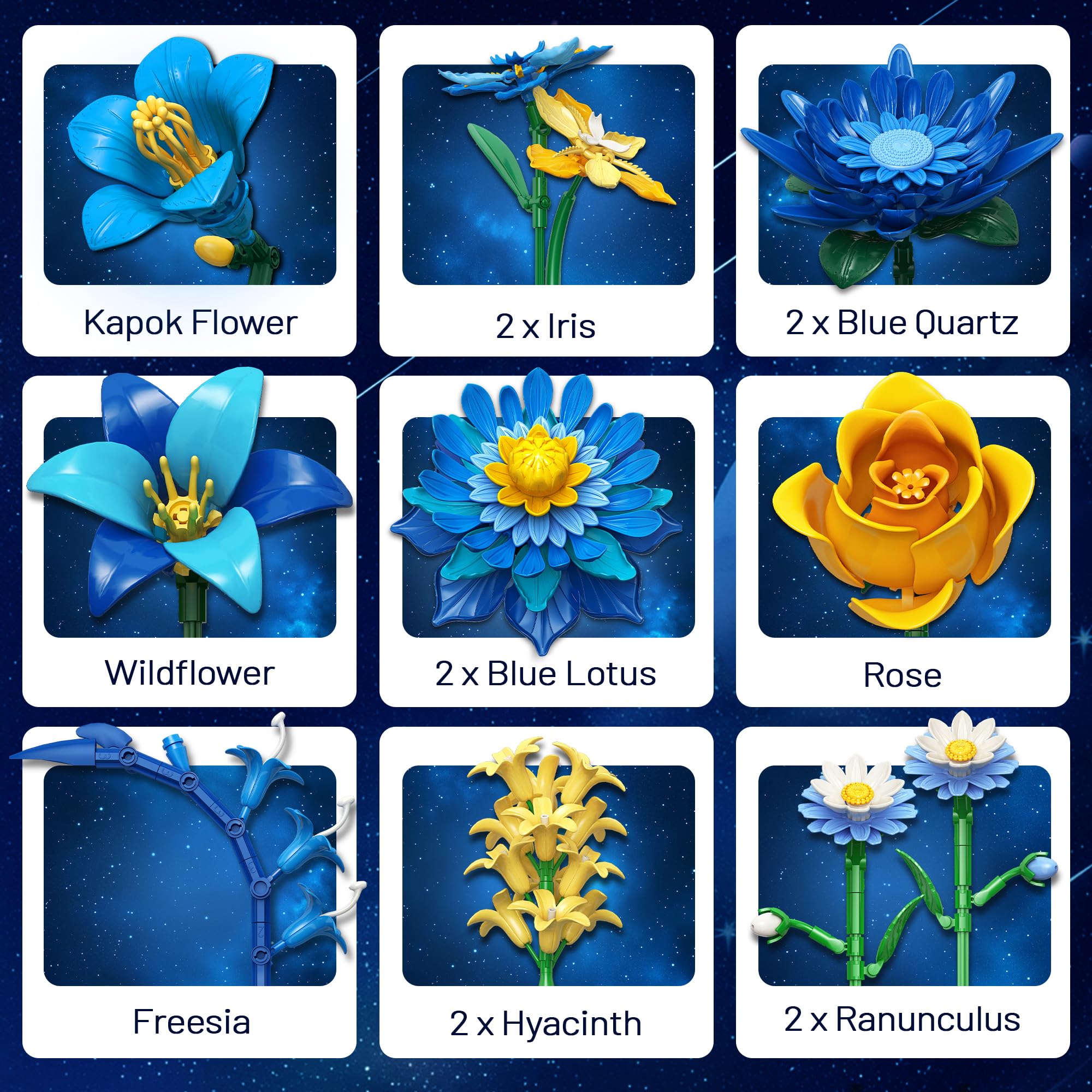 EWED Starry Blooms petal-adjustments for flexible bouquet styling