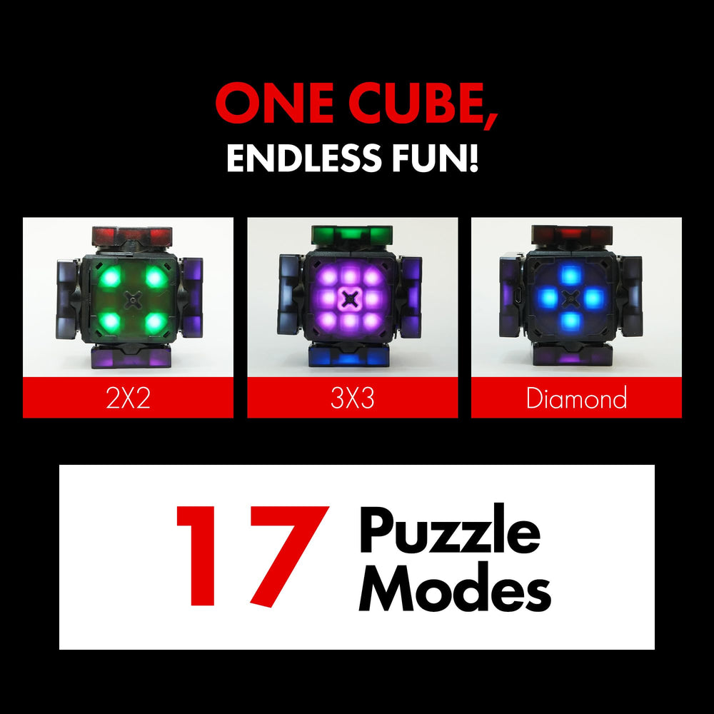 eX-Mars Connect AI Robot Cube 2x2 and 3x3 modes for versatility