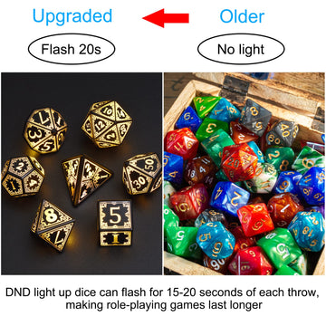 EXCECAR D10 light-up dice boost readability in fast battles