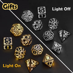 EXCECAR D4 light-up dice make tiny results easy to see