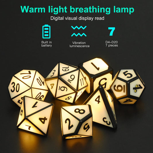 EXCECAR rechargeable DND D12 glow aids reading in low light