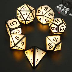 EXCECAR rechargeable DND D20 glow enhances nighttime RPG sessions