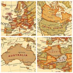 Exerz Antique Globe 5.5-inch metallic arc emphasizes a bronze finish for modern spaces