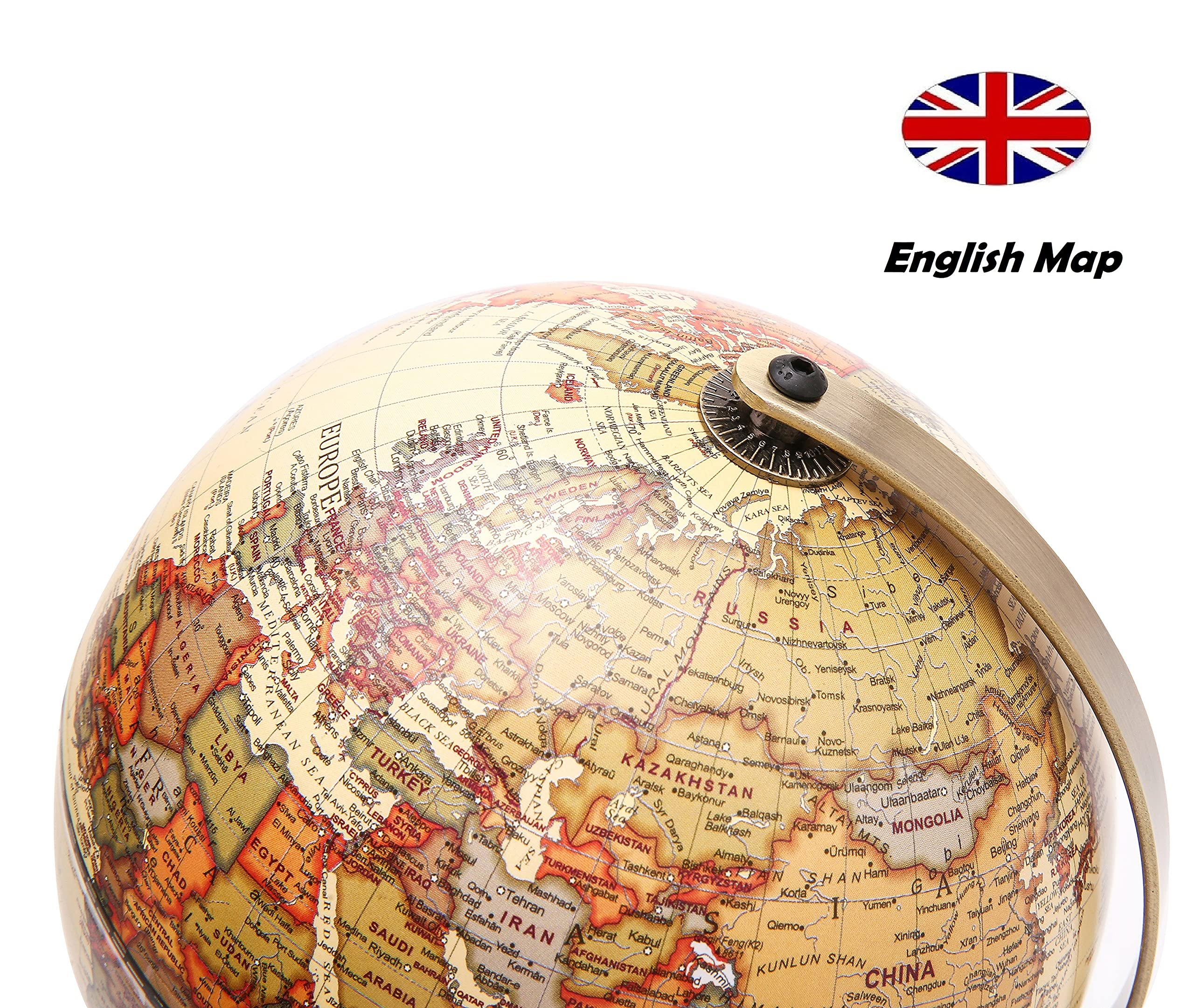Exerz Antique Globe 5.5-inch packaging box ready for gifting
