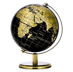 Exerz 5.5 inch globe with bronze arc and base, ideal for study and stylish home decor.