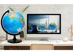 Exerz globe suitable for classroom, home, cafe display setups.