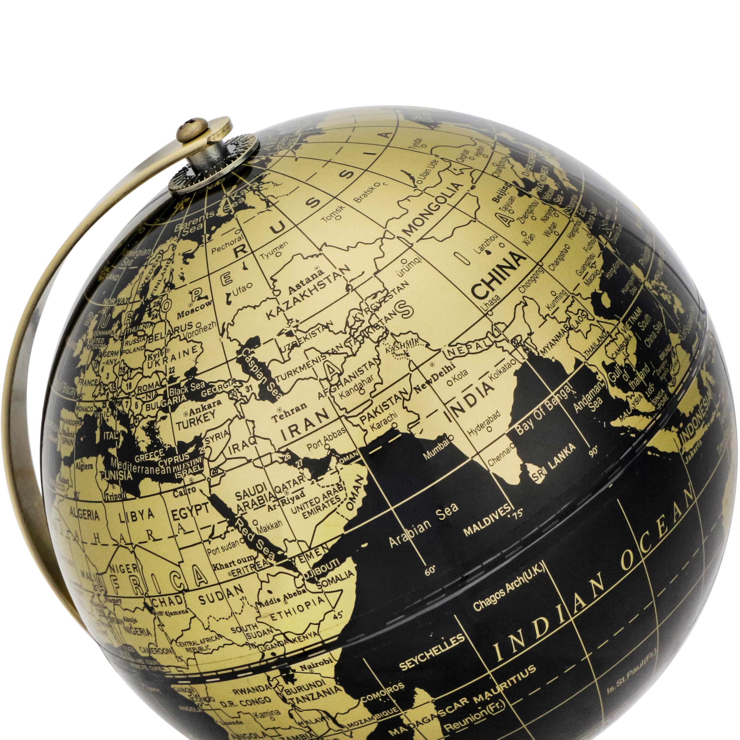 Exerz globe political boundaries detail for quick geography reference and learning.