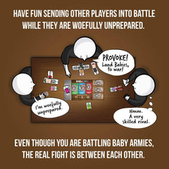Exploding Kittens Bears vs Babies baby army sparks playful battles.