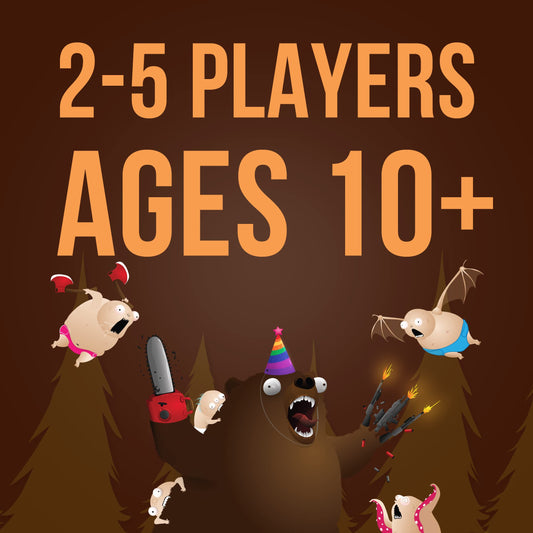 Exploding Kittens Bears vs Babies cloth board enabling quick setup and portability.