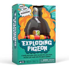 Exploding Pigeon shaker in hand during a fast family challenge.