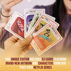 New Netflix-inspired artwork from Exploding Kittens Good vs Evil enhances visuals.