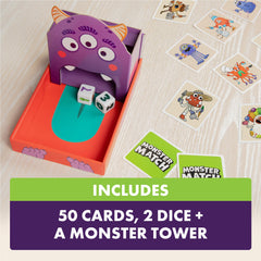 Exploding Kittens Monster Match portable box for travel and playdates.