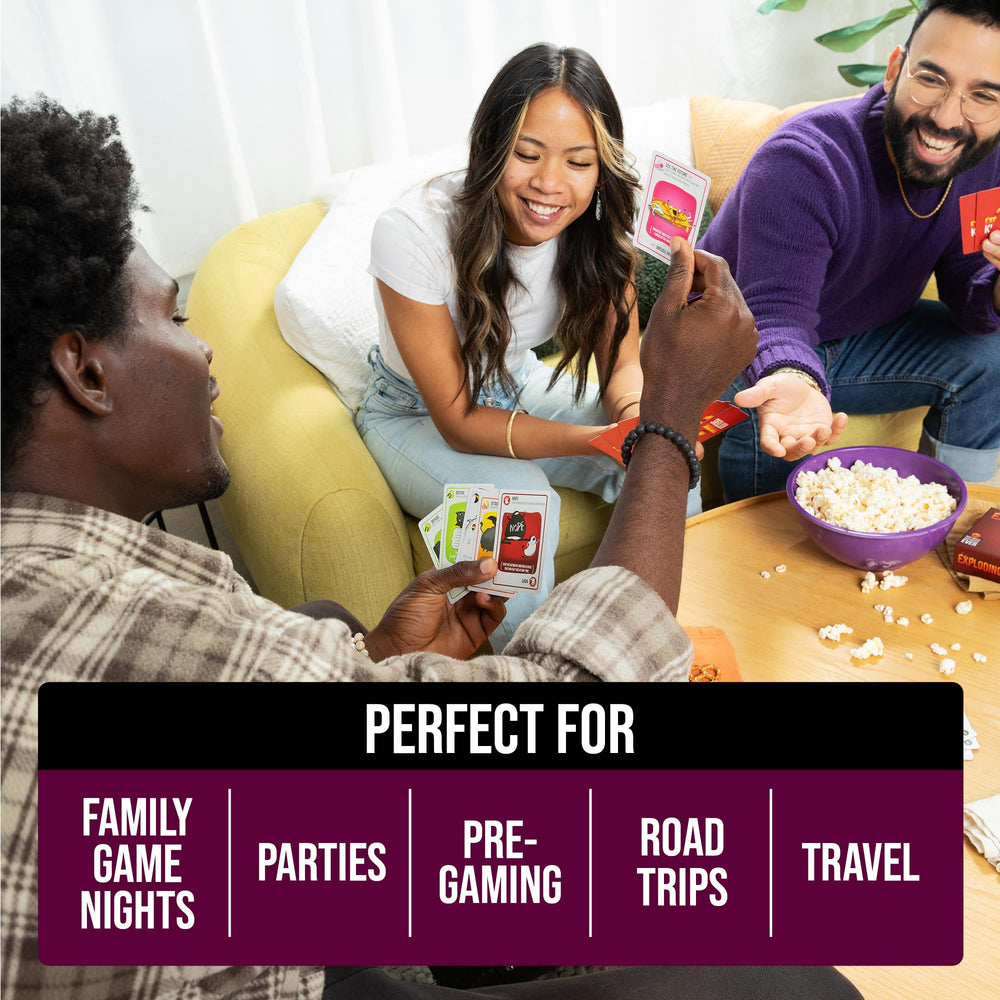 Exploding Kittens Party Pack 2-10-players supports large group gatherings.