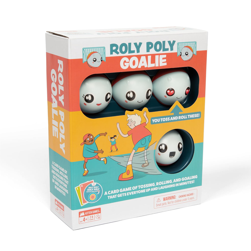 Exploding Kittens Roly Poly Goalie bugs for active play and laughter