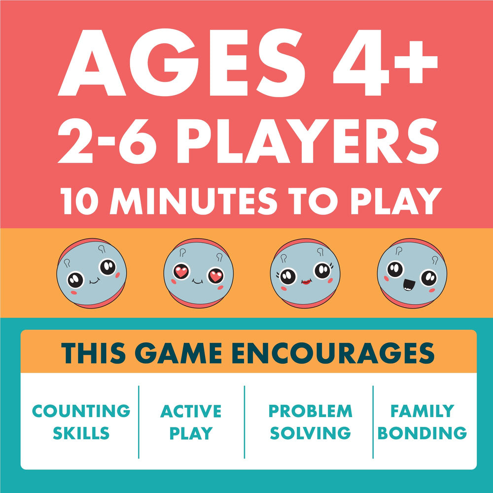 Family enjoying Exploding Kittens Roly Poly Goalie at a game night