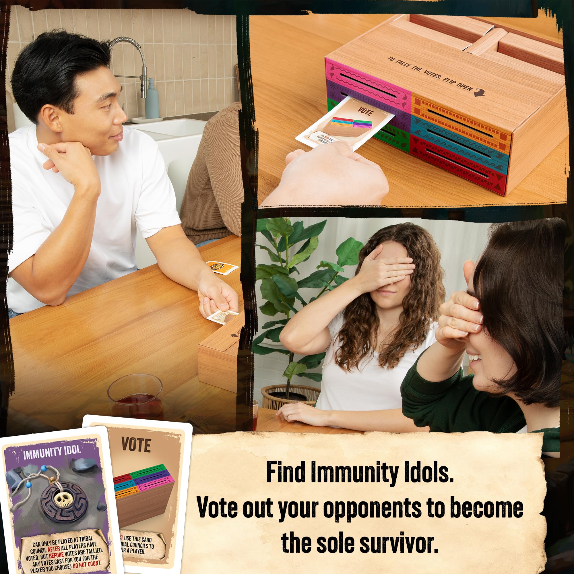 Exploding Kittens Survivor voting box for quick, fair endgame decisions
