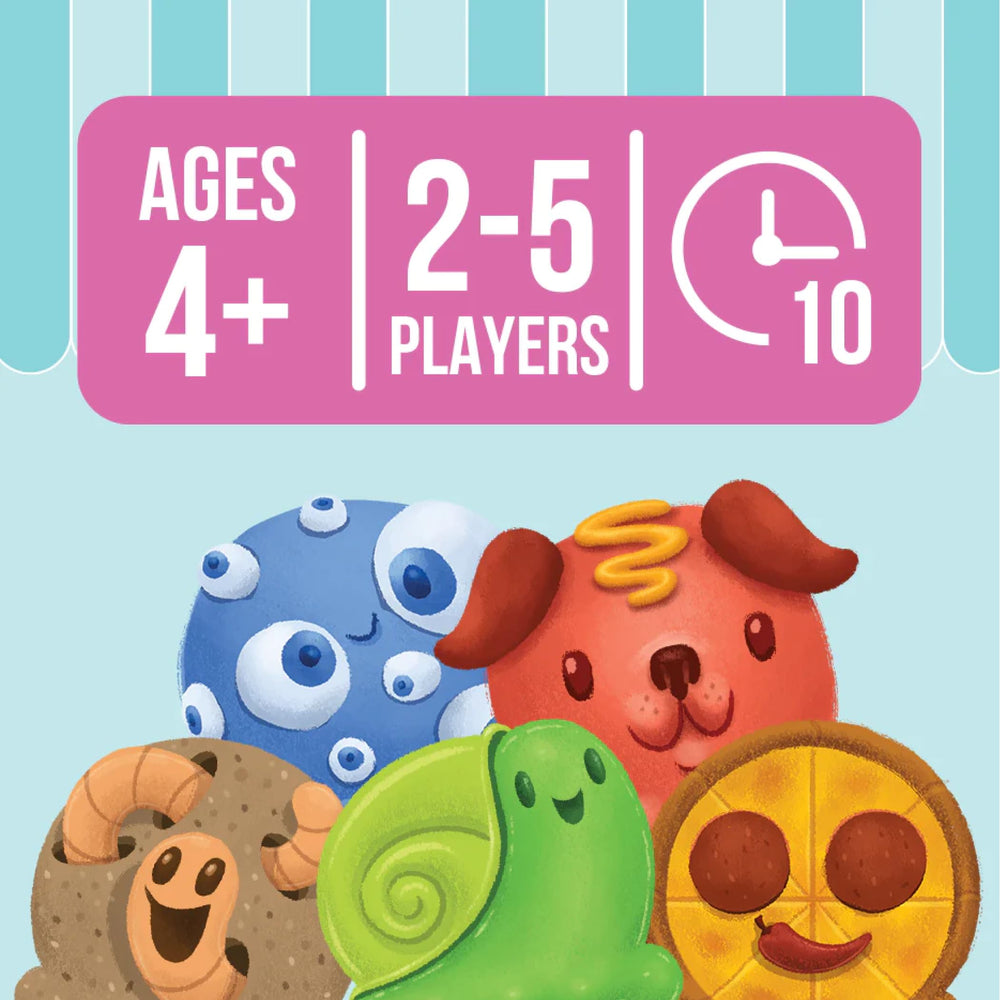 Exploding Kittens 10-minute play time visuals capturing fast-paced family laughter.