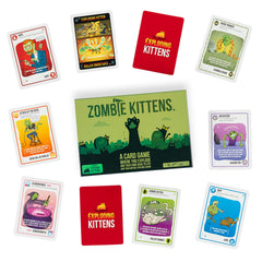 Exploding Kittens Zombie Kittens supports 2-5 players for quick play.
