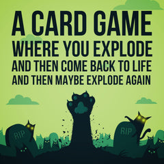 Exploding Kittens Zombie Kittens art by The Oatmeal adds quirky humor.
