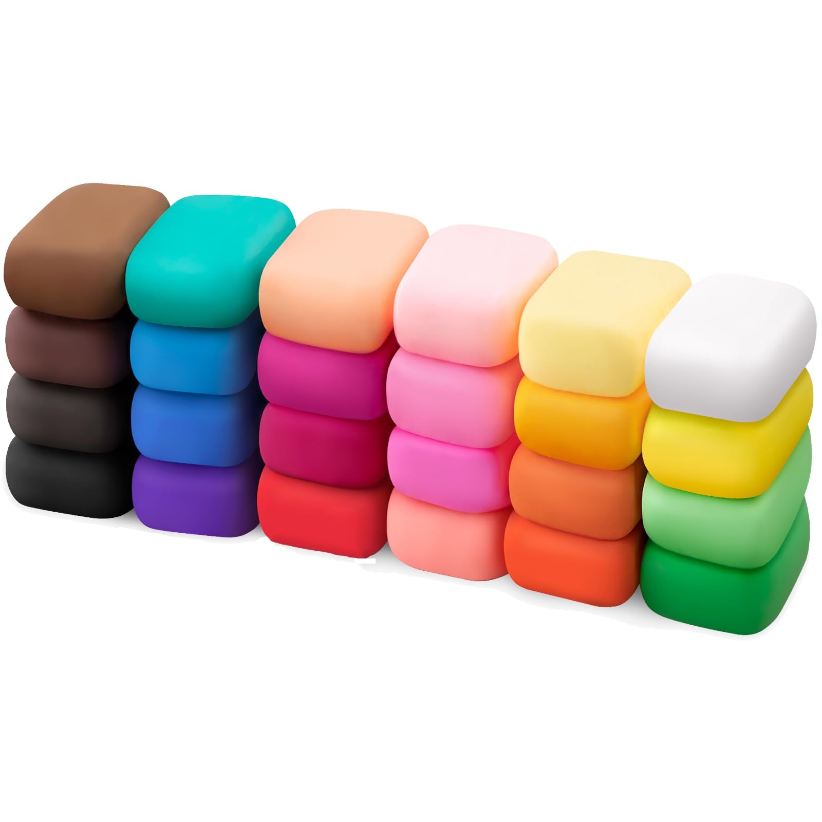 Exptolii air dry clay set with 24 colors fuels versatile kid creativity