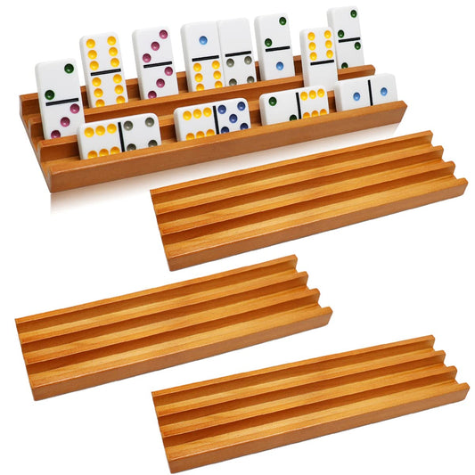 Exqline domino racks front view for neat game setup