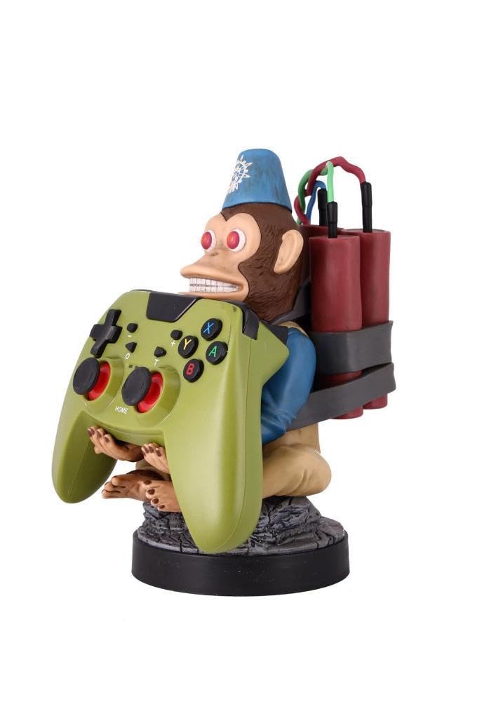 Exquisite Gaming Monkeybomb Cable Guy on desk as a stylish display.
