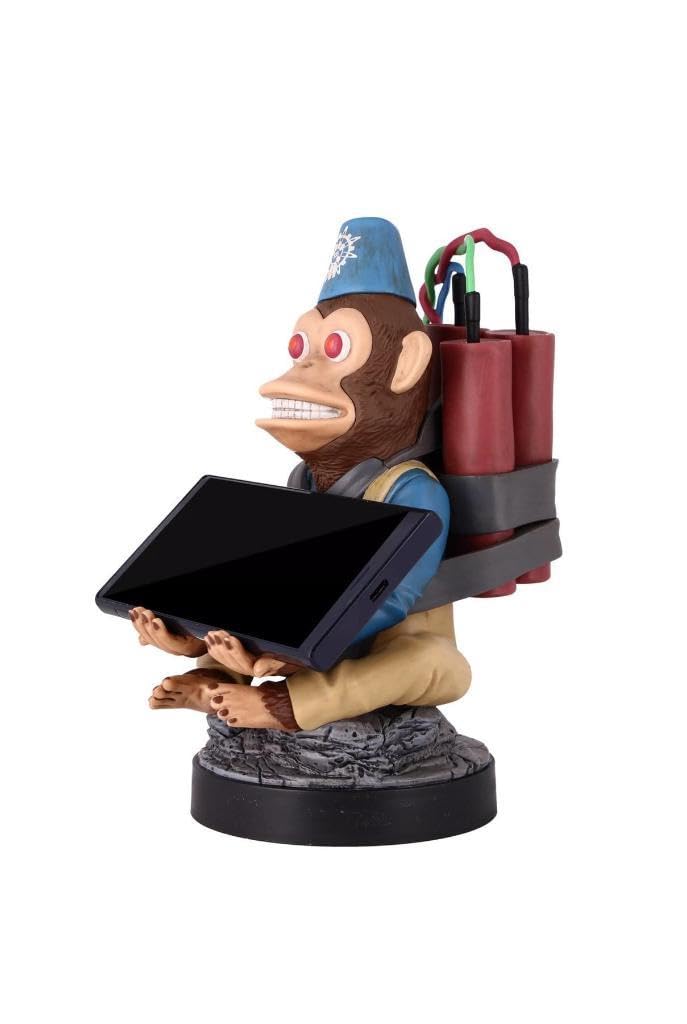 Exquisite Gaming Monkeybomb Cable Guy holding iPhone securely for easy access.